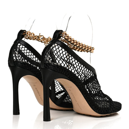 Bottega Veneta Mesh Nappa Chunky Chain Sandals 37 Black 4 of 11
