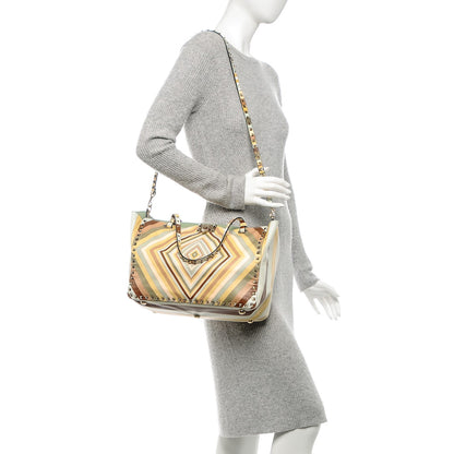 Valentino Garavani Vitello Native Couture 1975 Medium Rockstud Tote Multicolor 2 of 6