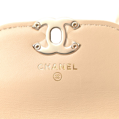 Chanel Tweed Lambskin Quilted Waist Bag With Coin Purse Beige 9 of 9