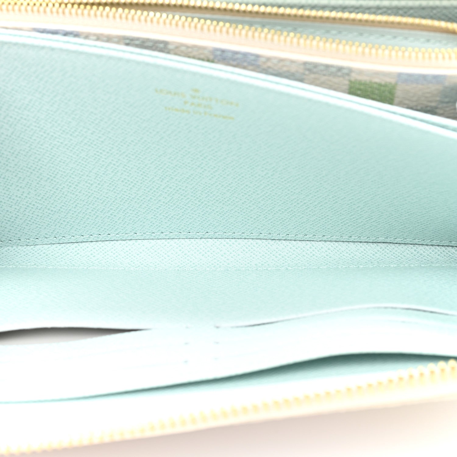 Louis Vuitton Damierlicious Zippy Wallet Pistachio Green 5 of 12