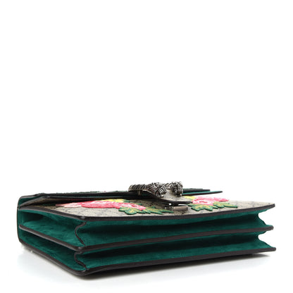 Gucci GG Supreme Monogram Embroidered Medium Dionysus Shoulder Bag Emerald 4 of 9
