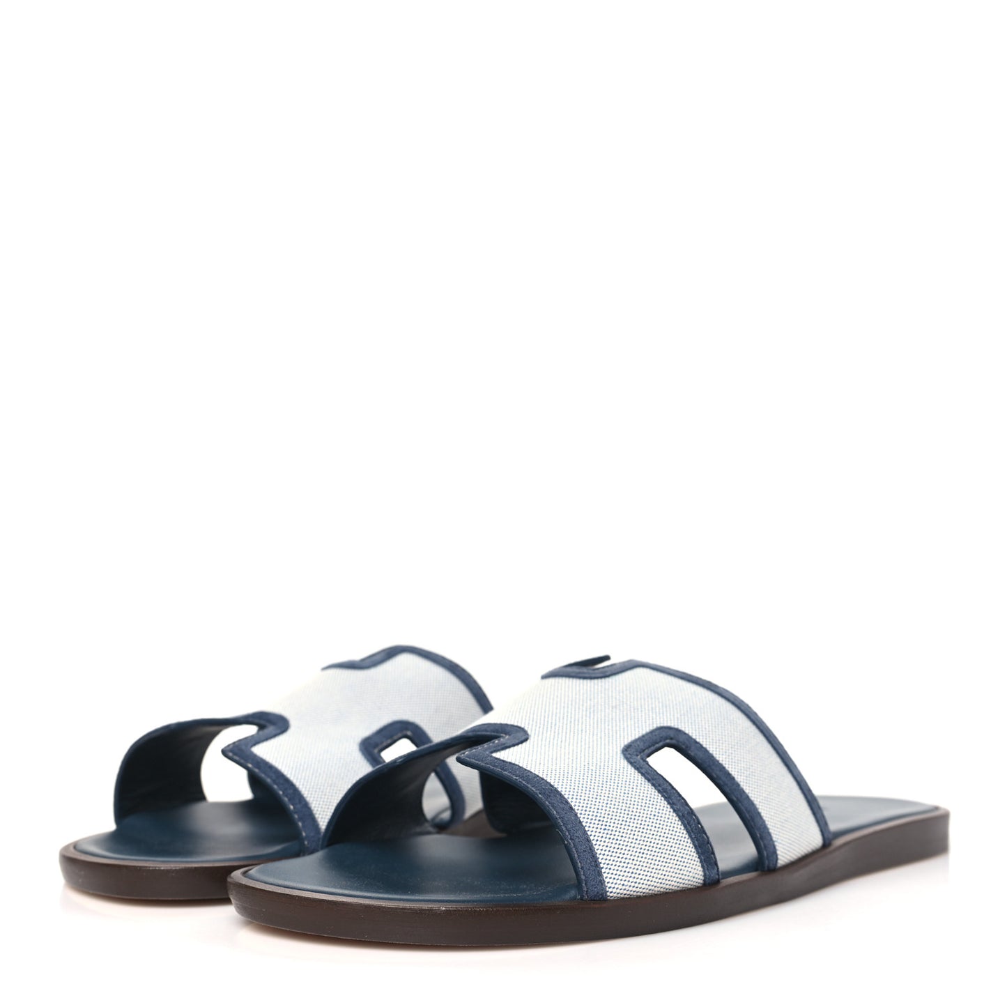 Canvas Suede Goatskin Mens Izmir Sandals 44 Bleu Bleu Celeste