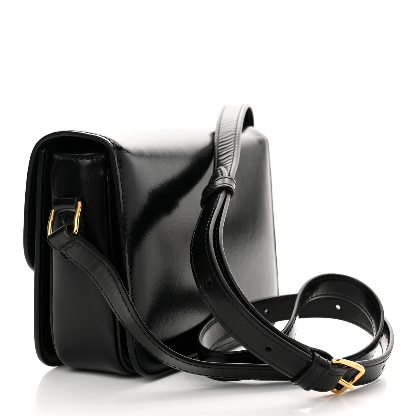 Shiny Calfskin Teen Triomphe Black