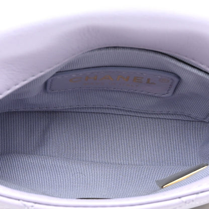 Chanel Calfskin Quilted Mini Framing Chain Bag Light Purple 5 of 10