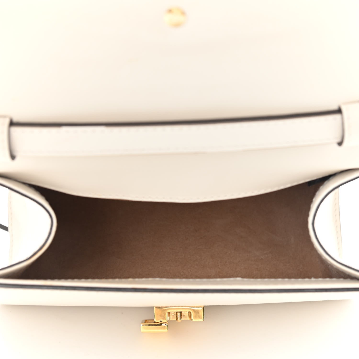 Gucci Calfskin Mini Sylvie Top Handle Bag White 5 of 18