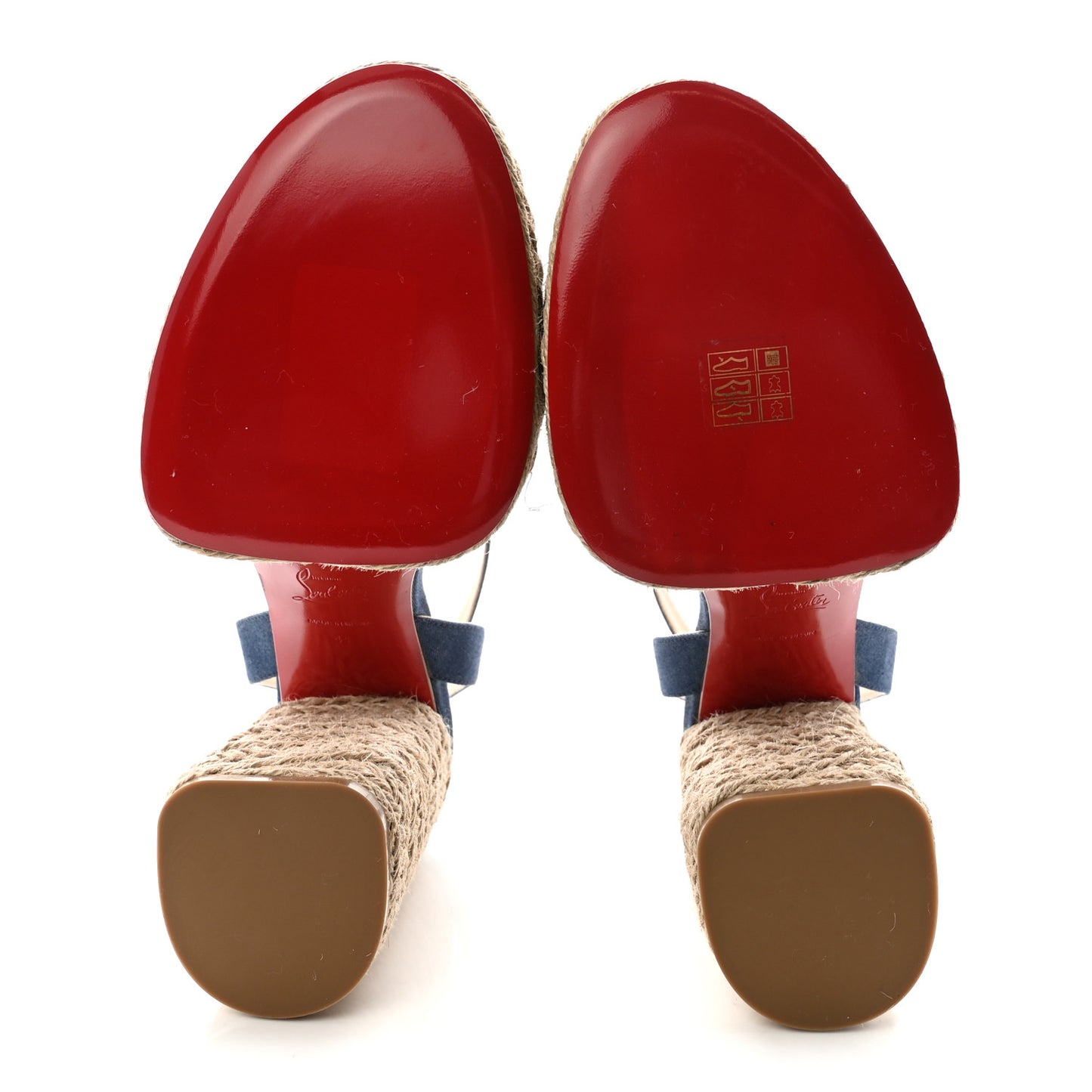 Denim Mariza 130 Espadrille Sandals 41 Blue Natural
