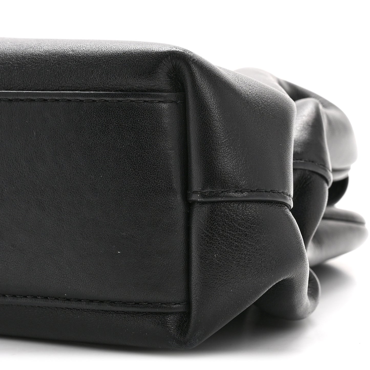 Calfskin Small The Point Triangle Bag Black