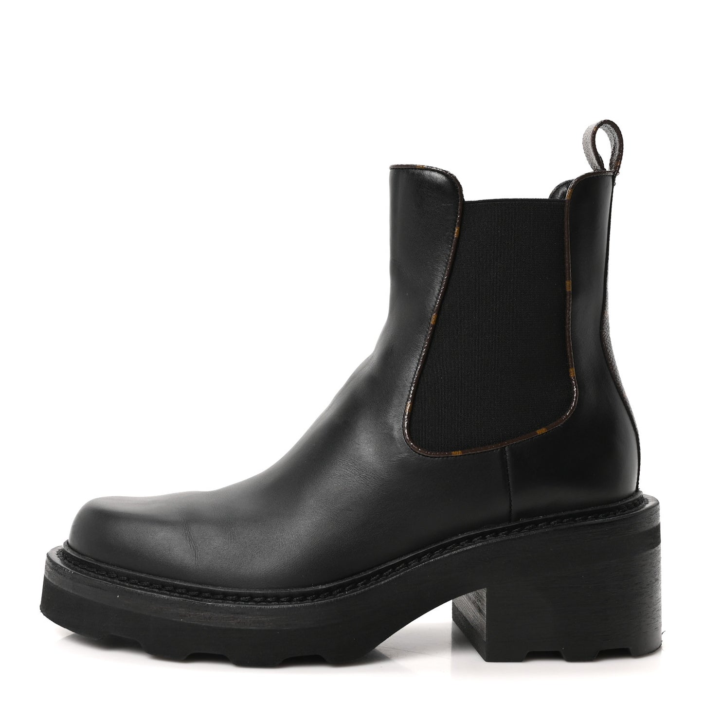 Calfskin Monogram Beaubourg Ankle Boots 39.5 Black