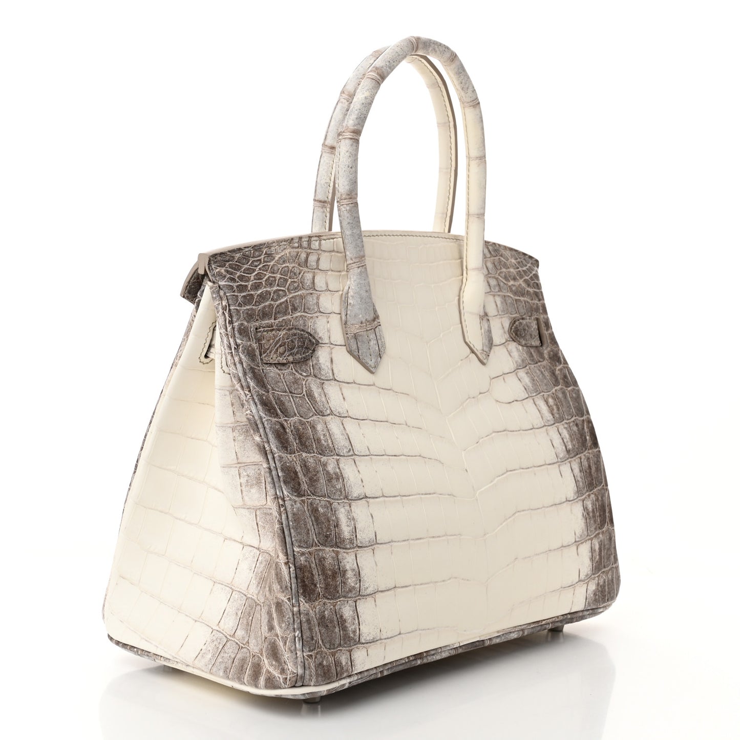 Matte Niloticus Crocodile Himalaya Birkin 30 Blanc