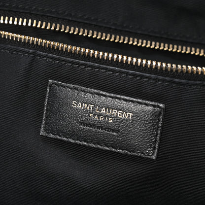 Saint Laurent Lambskin Quilted Maxi Icare Shopping Tote Black 7 of 11