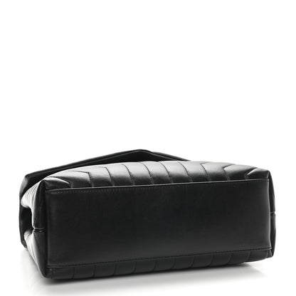 Saint Laurent Calfskin Y Quilted Monogram Medium Loulou Chain Satchel Black 4 of 9