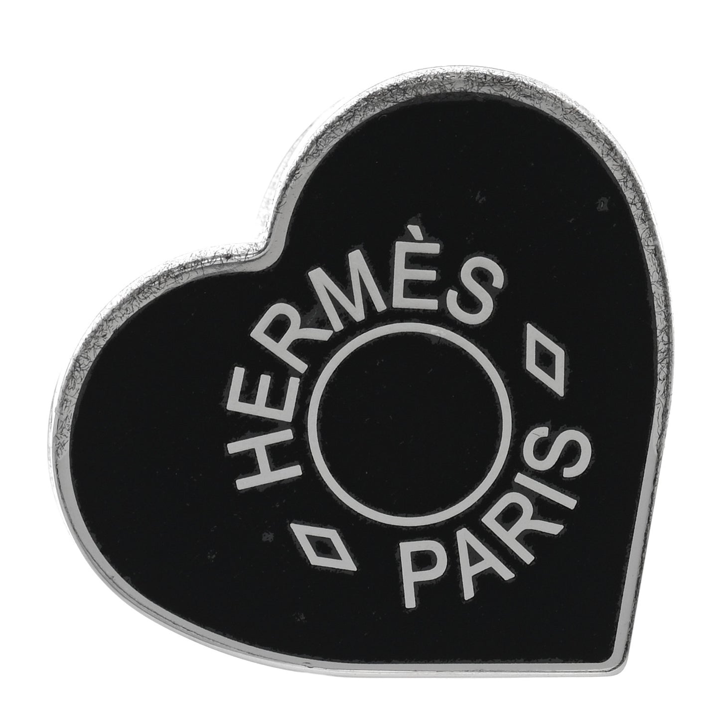Palladium Coeur Scarf Ring Black