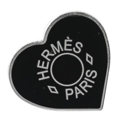 Hermes Palladium Coeur Scarf Ring Black 1 of 4