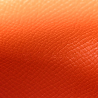 Hermes Epsom Bearn Gusset Wallet Orange 7 of 10