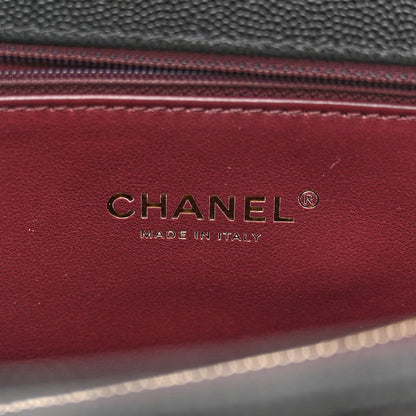 Chanel Caviar Quilted Small Coco Handle Flap Black 6 of 12