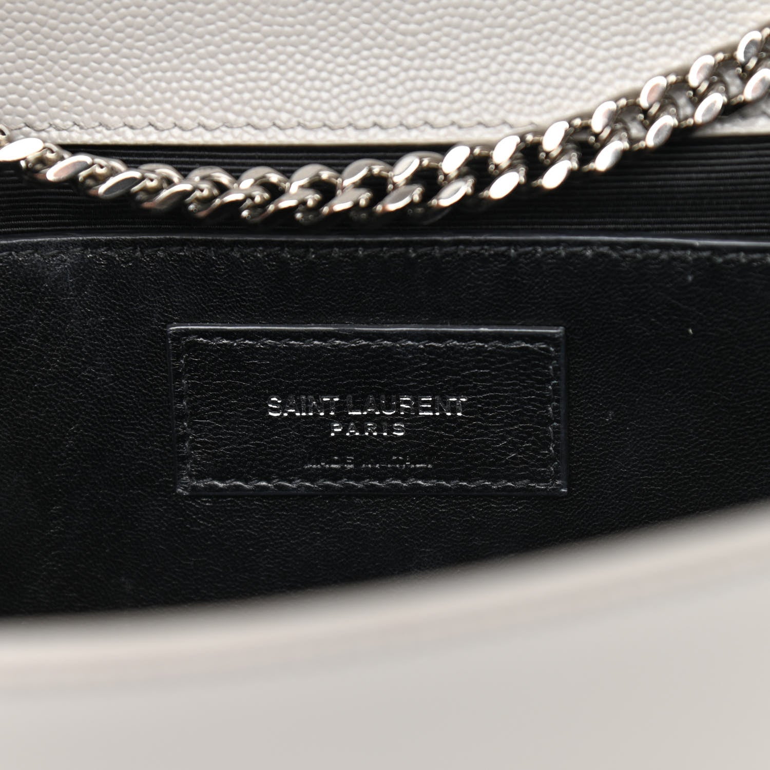 Saint Laurent Grain De Poudre Medium Classic Monogram Kate Satchel Souris 6 of 9