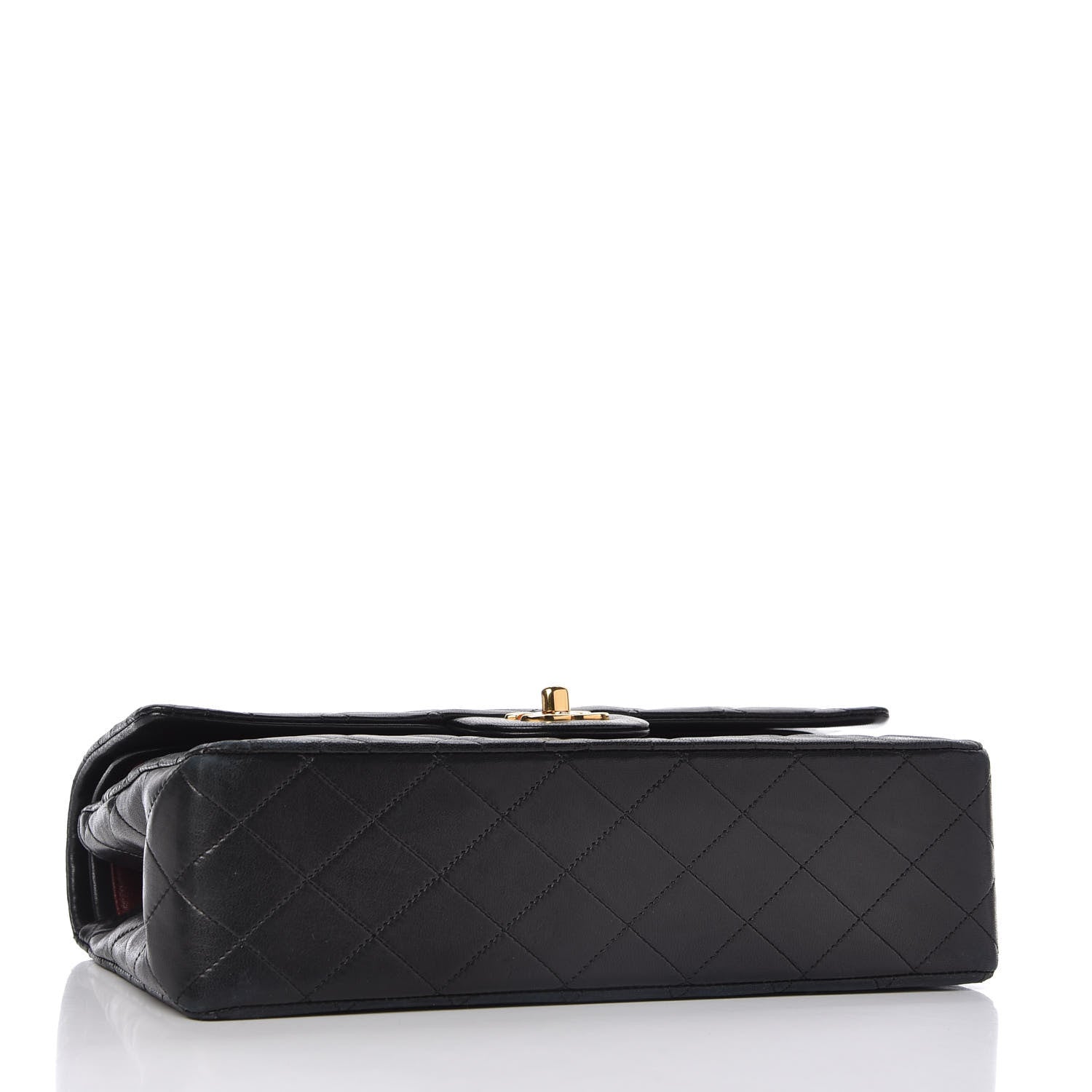 Chanel Lambskin Quilted Medium Double Flap Black 4 of 12