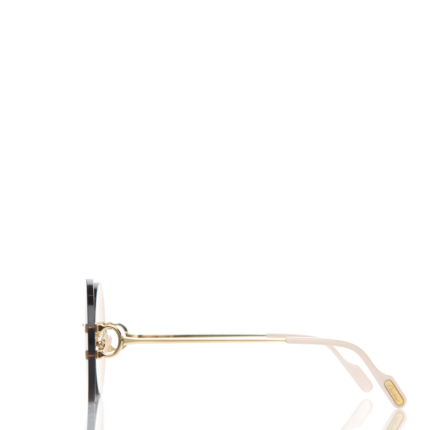 Cartier Rimless C-Decor Round Sunglasses Brown 3 of 8