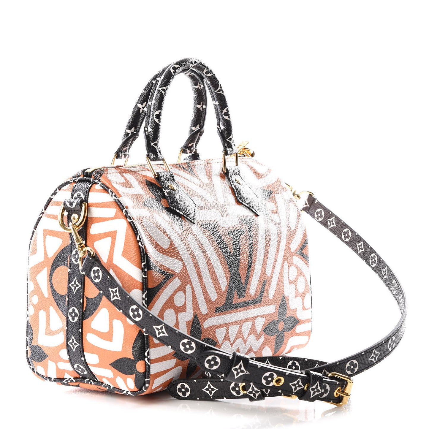 Monogram Giant Crafty Speedy Bandouliere 25 Creme Caramel