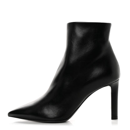 Saint Laurent Santiago Russo Kate 85 Zip Bootie 38.5 Black 1 of 9