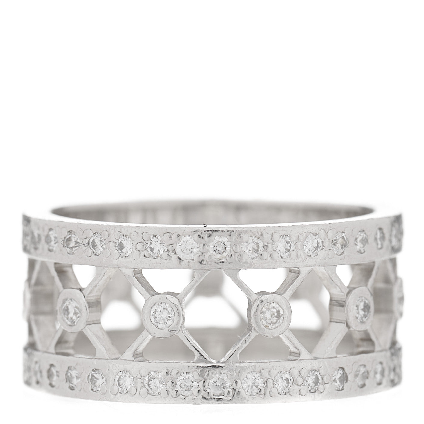 Tiffany Platinum Diamond Voile Ring 47 4 5 of 10