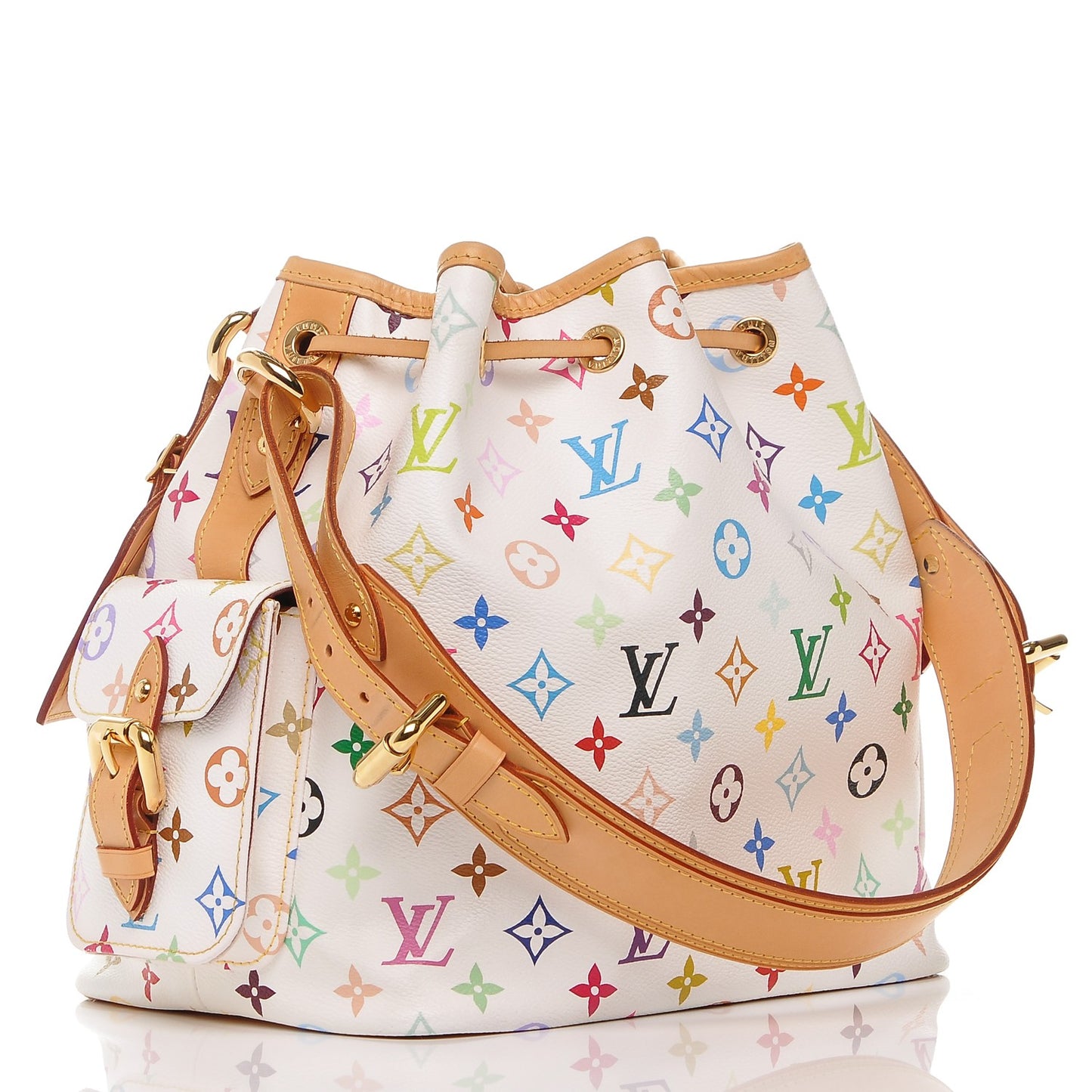Monogram Multicolor Petit Noe White