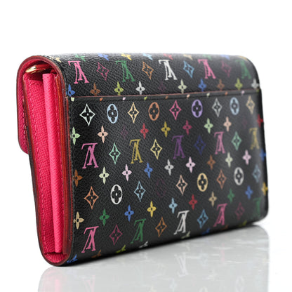 Louis Vuitton Monogram Multicolor Sarah Wallet NM Black Grenade 3 of 7