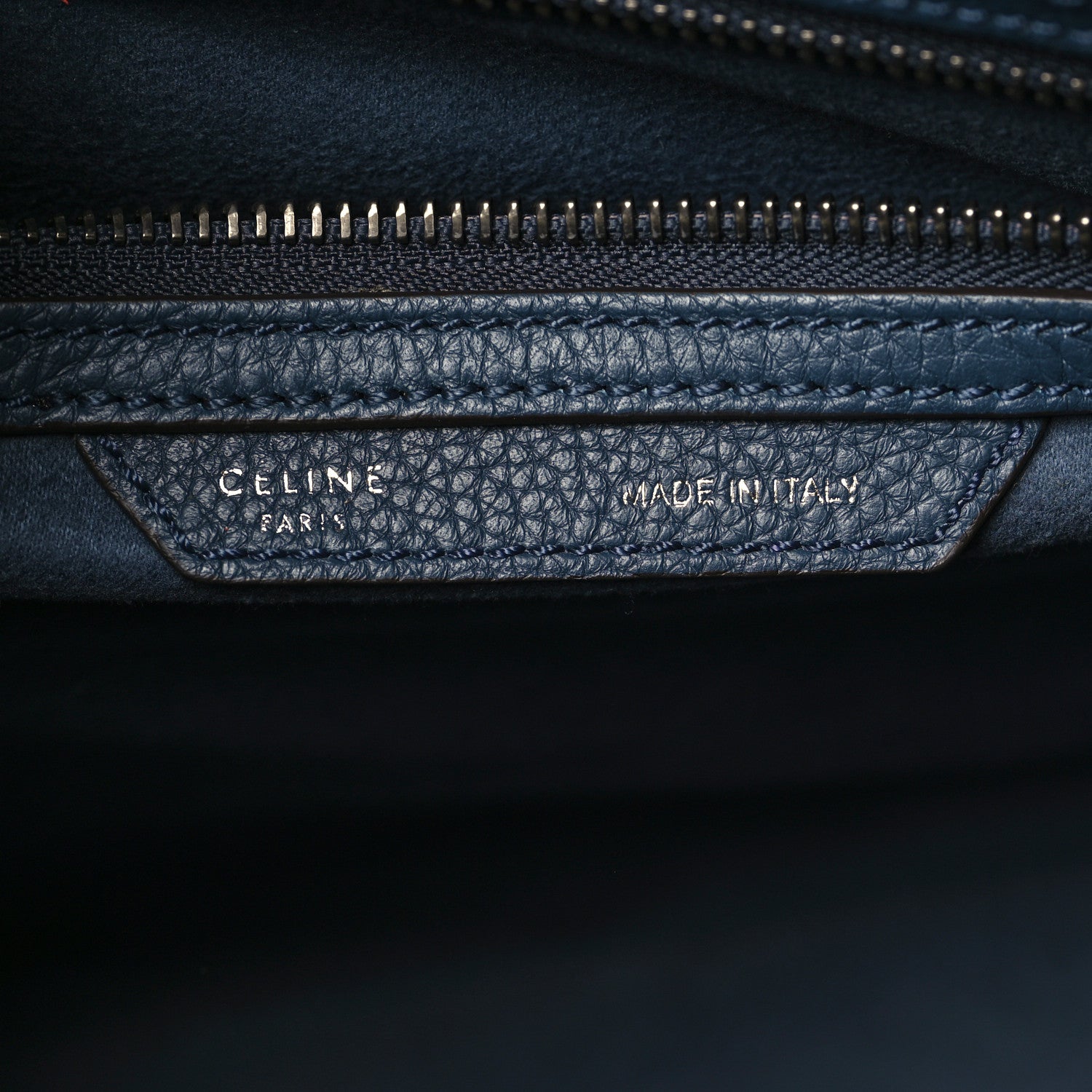 Celine Drummed Calfskin Mini Luggage Orage 5 of 7