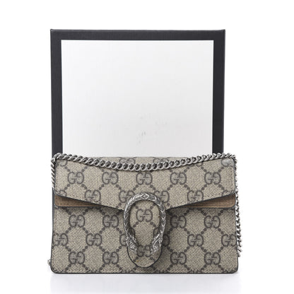 Gucci GG Supreme Monogram Super Mini Dionysus Shoulder Bag Taupe 11 of 11