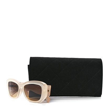 Chanel Acetate Rectangle Sunglasses 5493-A Light Yellow 8 of 8