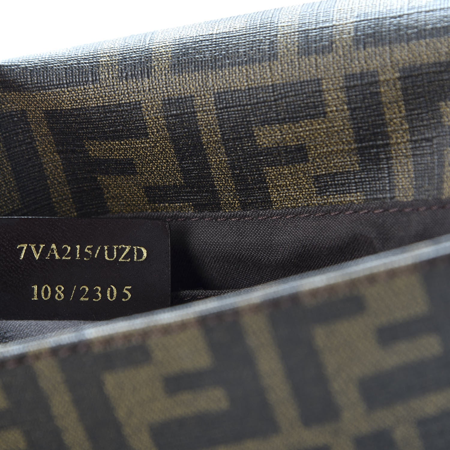 Fendi Zucca Spalmati Messenger Bag Tobacco 8 of 11