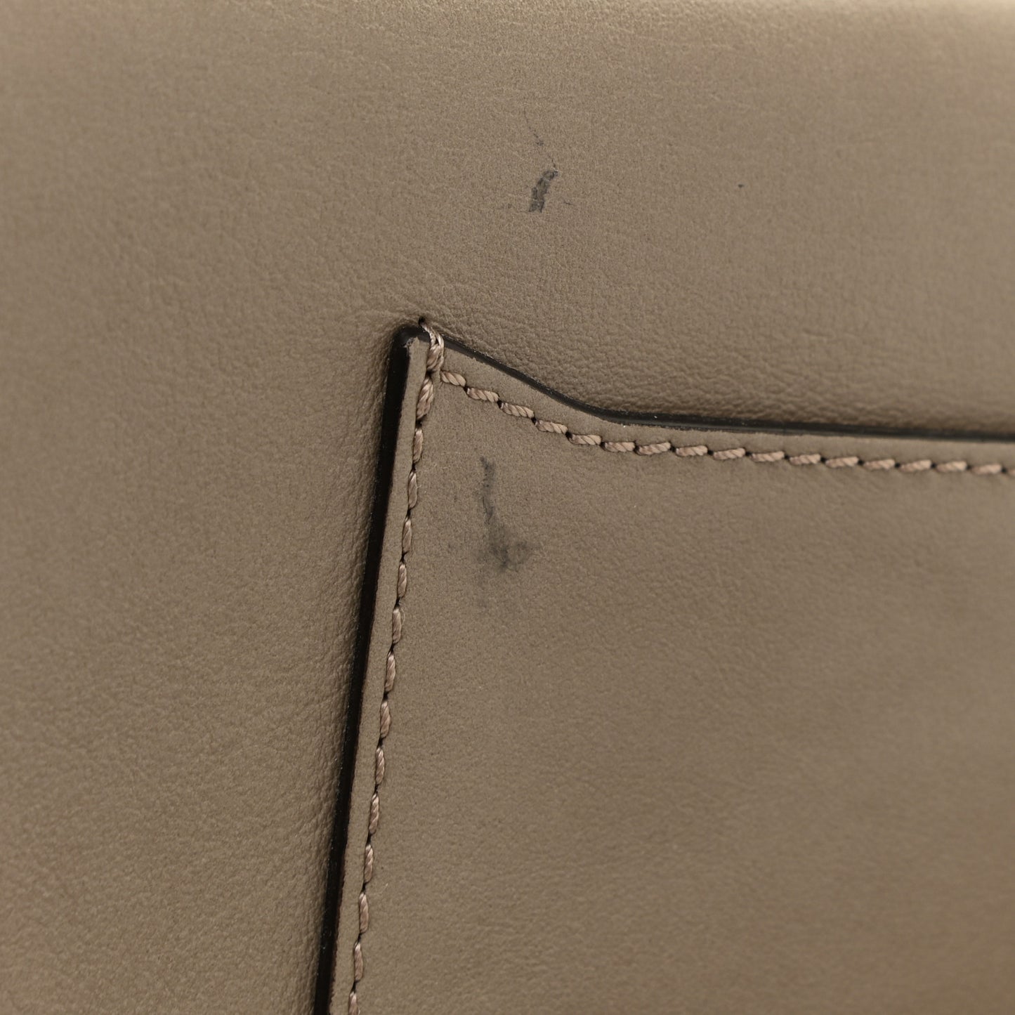 Calfskin Small Nile Bracelet Minaudiere Bag Motty Grey