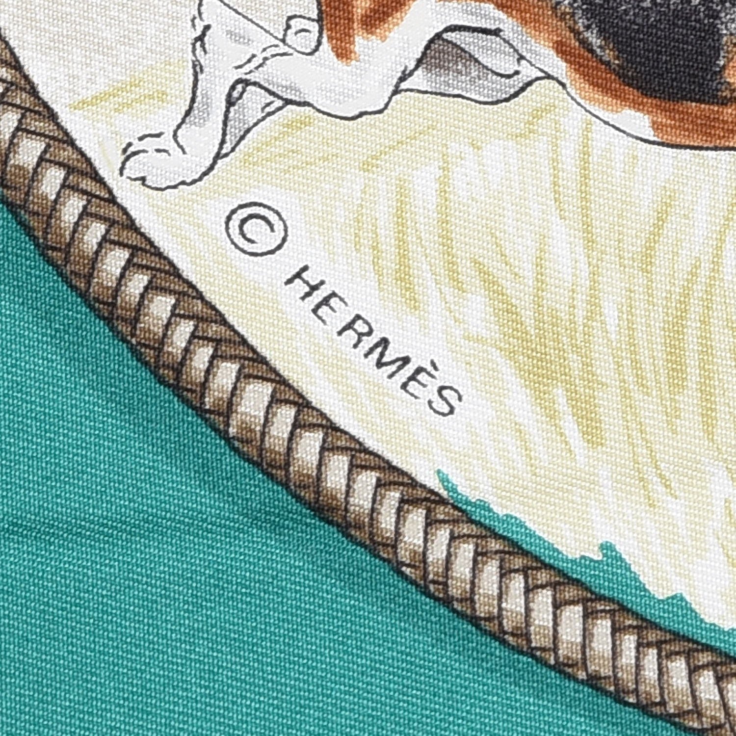 Hermes Silk Le Laisser Courre Scarf 90 4 of 5