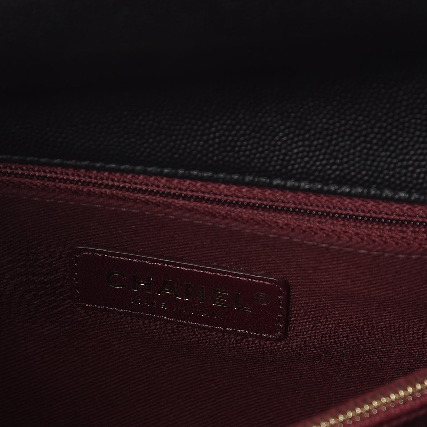 Caviar Quilted Small Coco Handle Flap Black