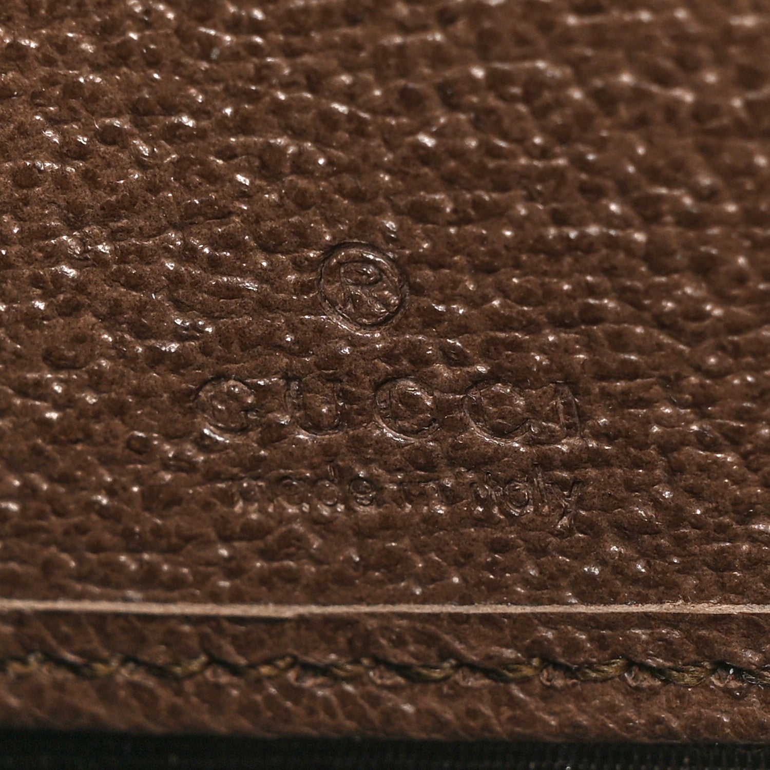 Gucci GG Supreme Monogram Web Ophidia Zip Around Wallet Brown 9 of 14