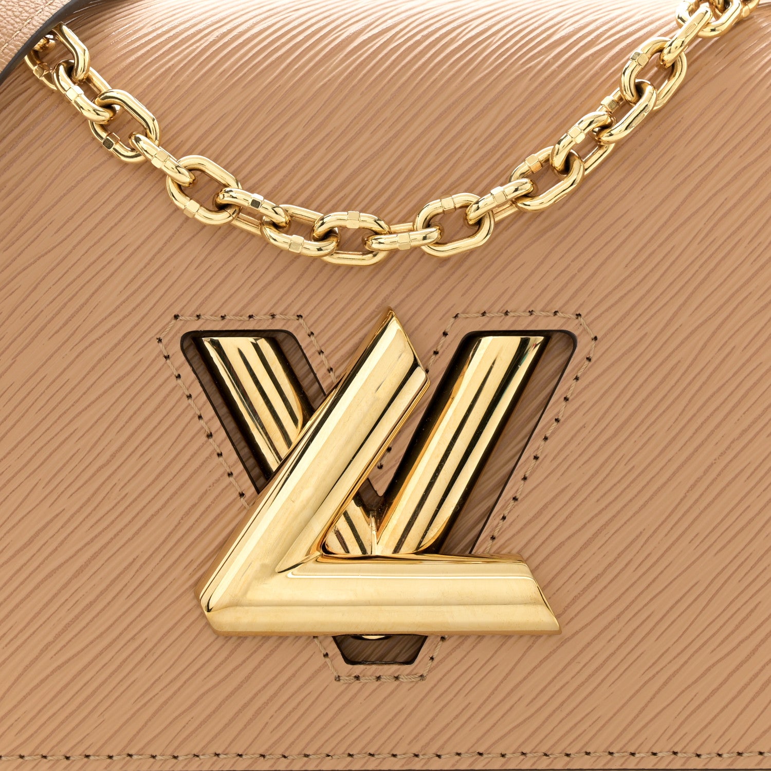 Louis Vuitton Epi Twist Shoulder Bag MM Camel 9 of 14