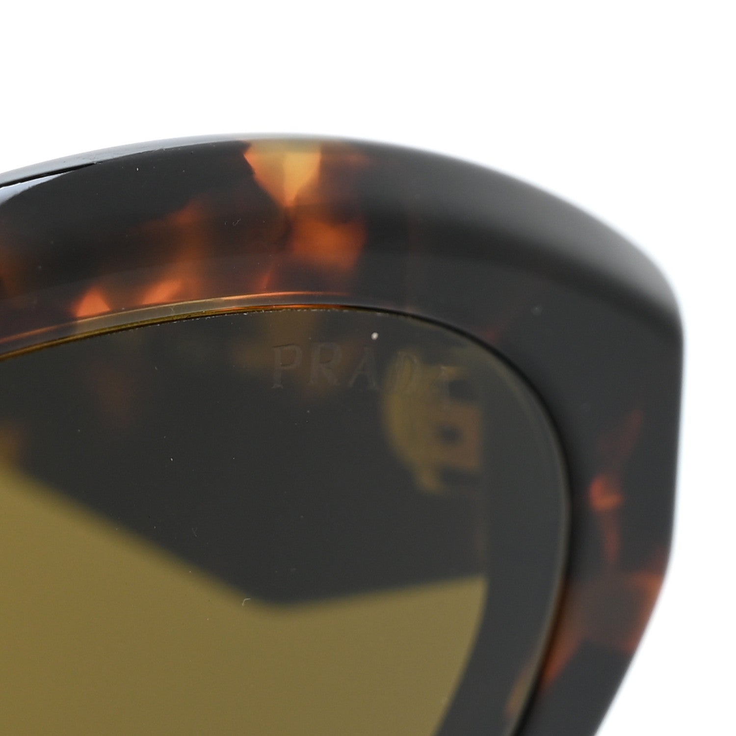 Prada Acetate Oval Sunglasses SPR 26Z Tortoise 7 of 8