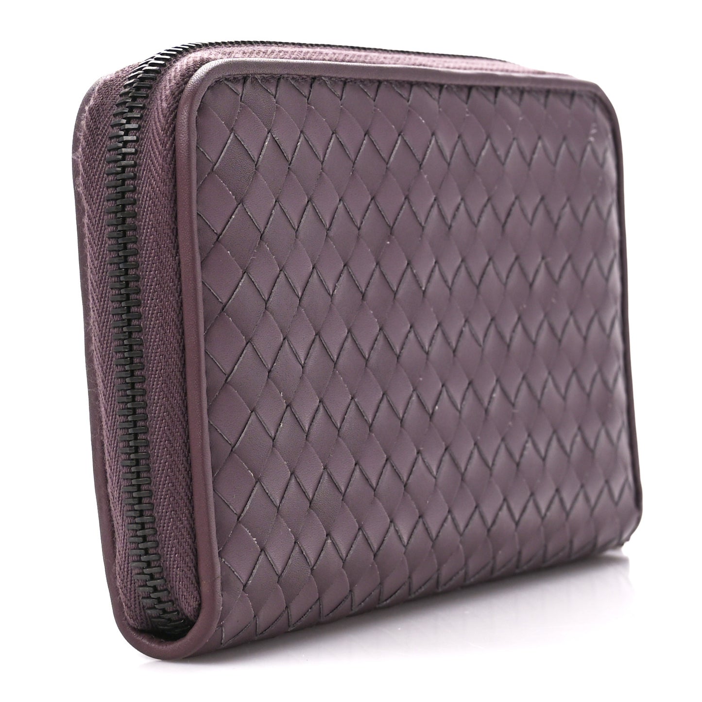 Nappa Intrecciato Zip Around Wallet Corot