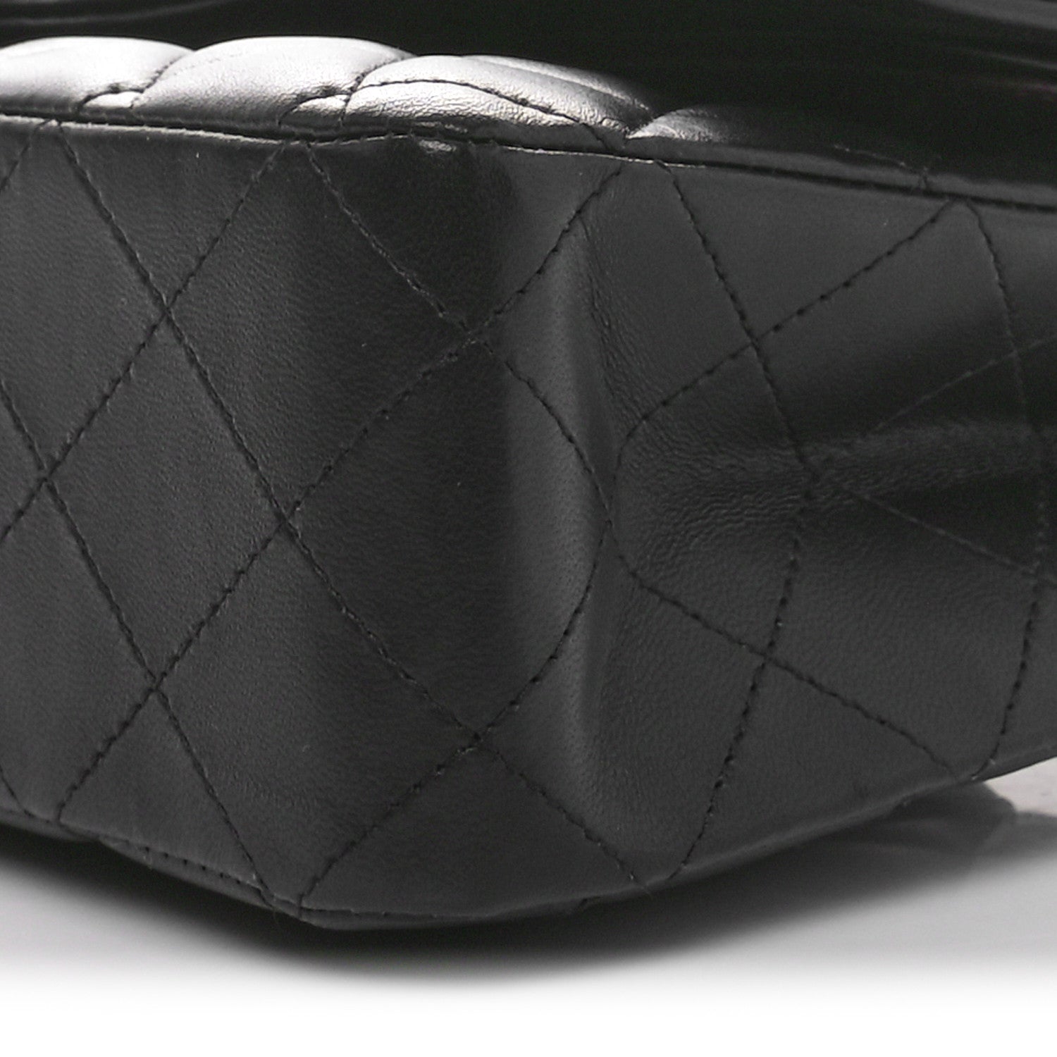 Chanel Lambskin Quilted Medium Double Flap Black 10 of 10