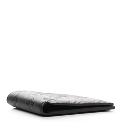 Louis Vuitton Calfskin Monogram Shadow Multiple Wallet Black 4 of 7