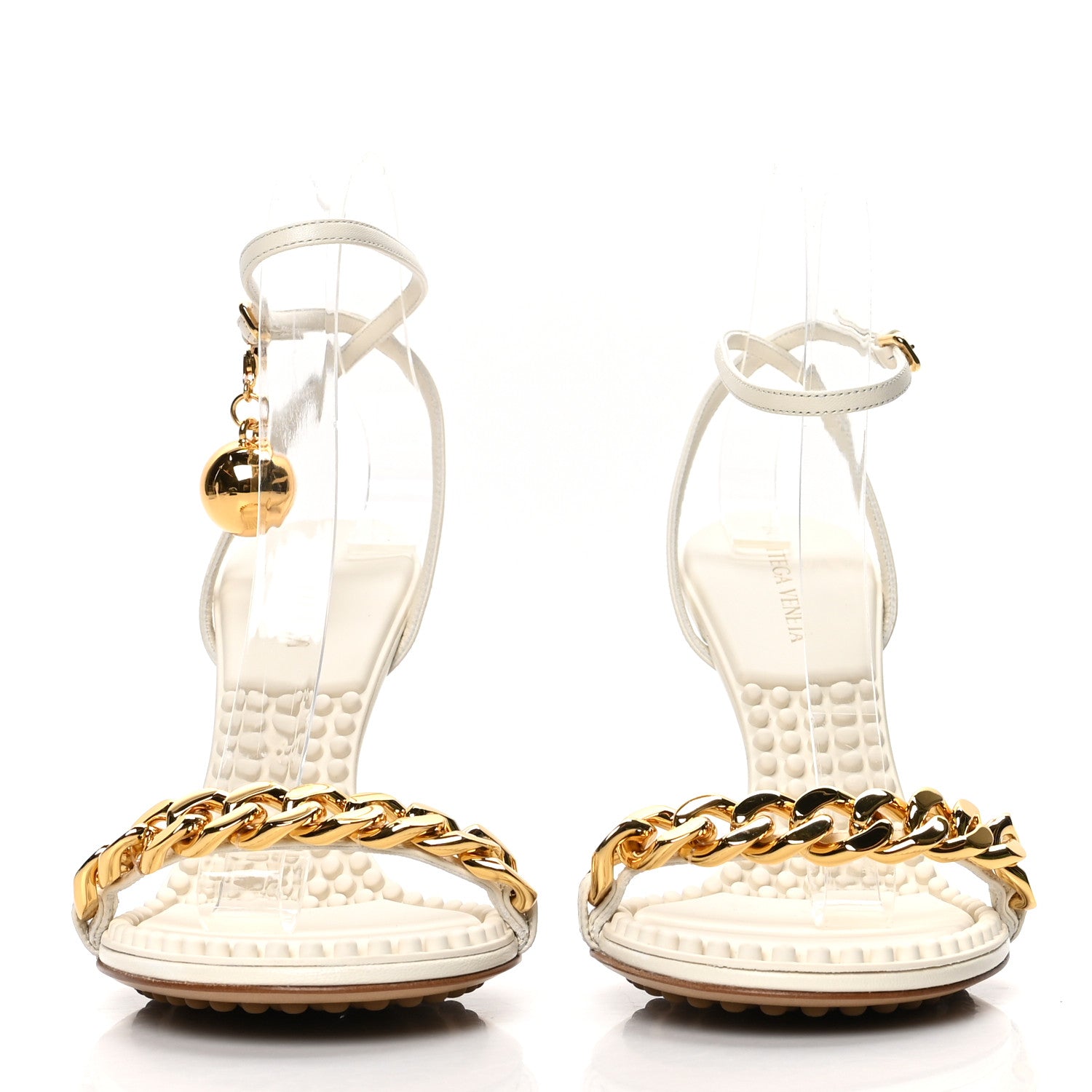 Bottega Veneta Lambskin Dot 90mm Sandals 39 String 2 of 7