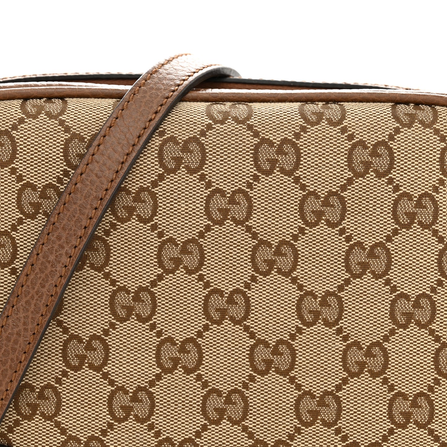 Monogram Mini Bree Messenger Bag Beige Tabacco