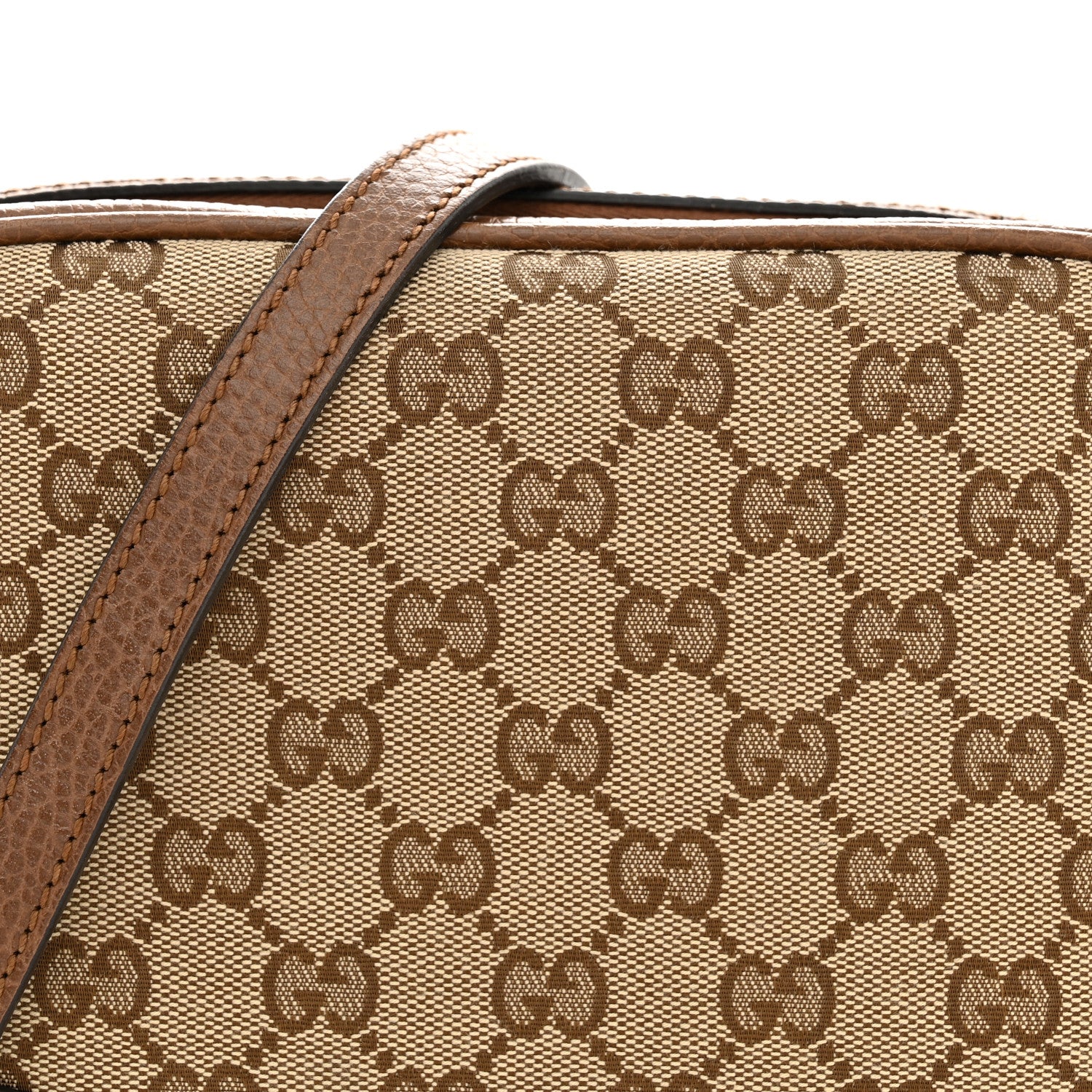 Gucci Monogram Mini Bree Messenger Bag Beige Tabacco 8 of 11