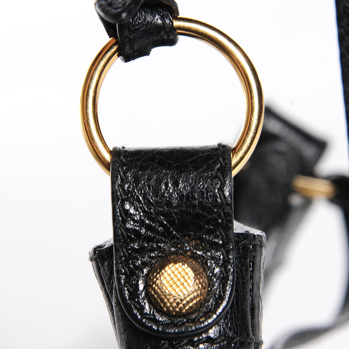 Agneau Giant 12 Gold Hardware Hip Black