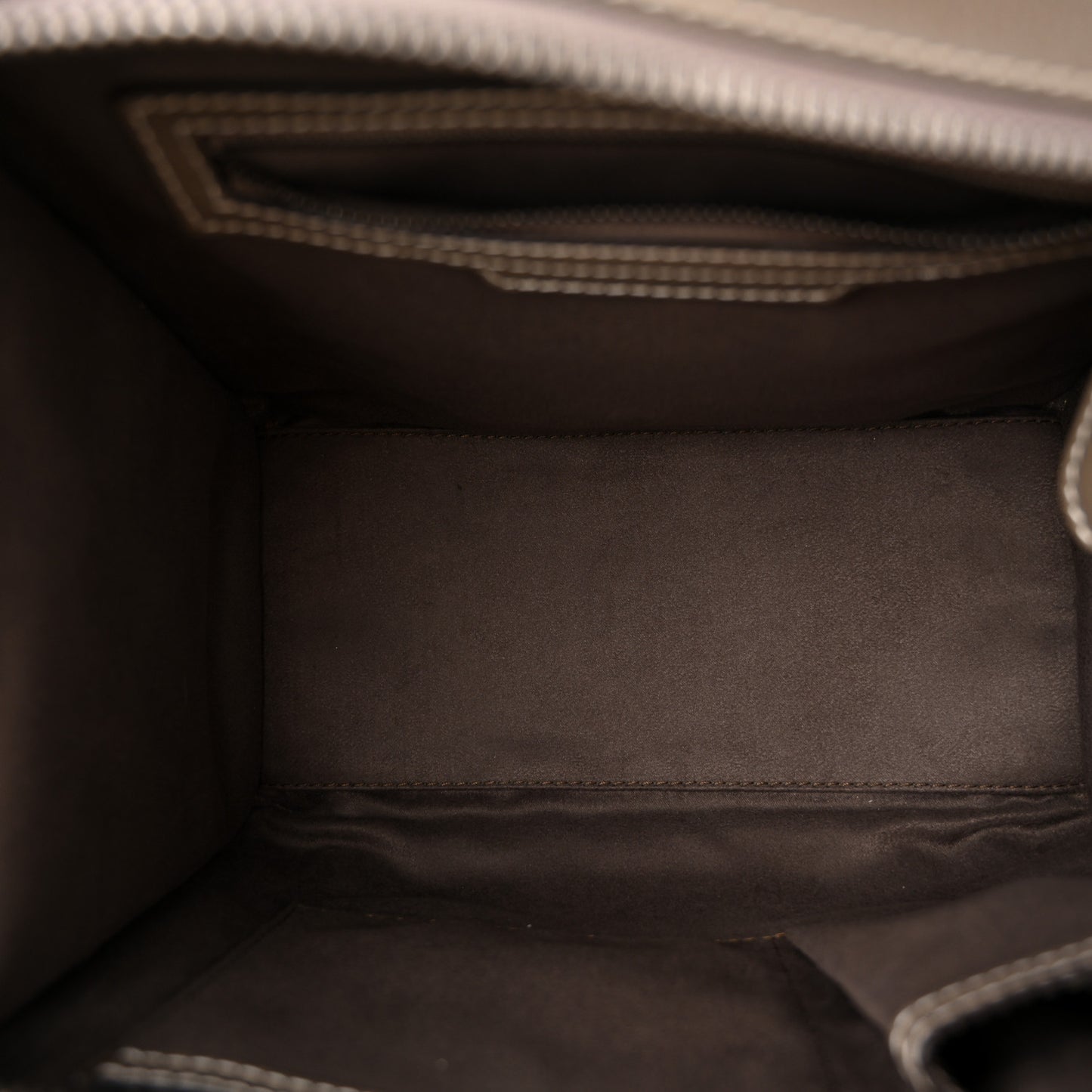 Drummed Calfskin Micro Luggage Souris