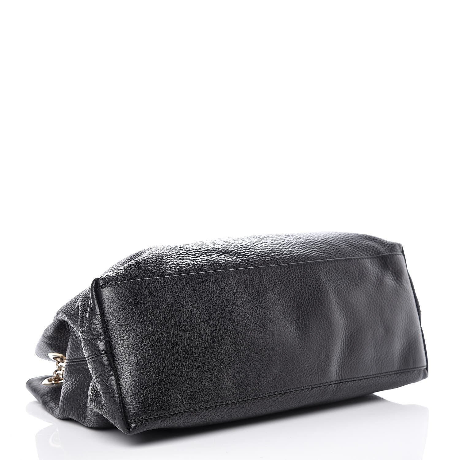 Gucci Pebbled Calfskin Medium Soho Chain Shoulder Bag Black 4 of 15