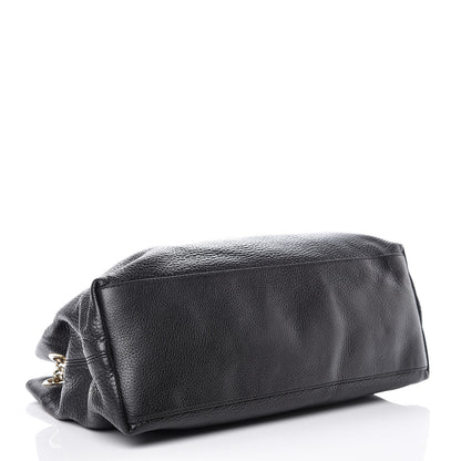 Gucci Pebbled Calfskin Medium Soho Chain Shoulder Bag Black 4 of 15