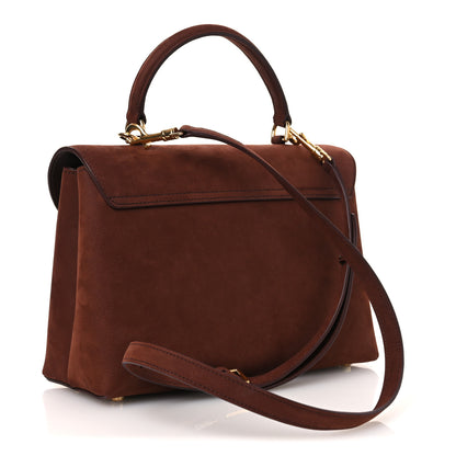 Celine Grained Nubuck Calfskin Medium Nino Chestnut 3 of 14
