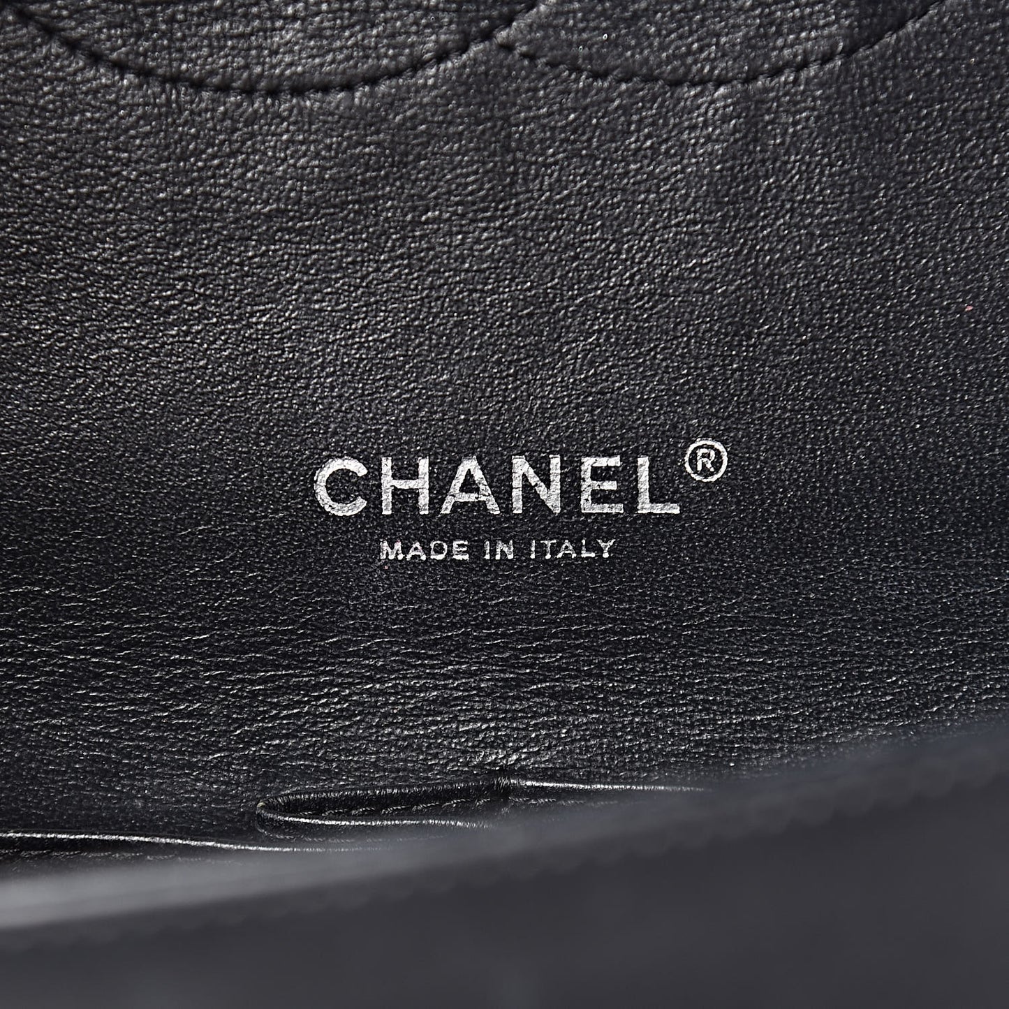 Patent Quilted Maxi Double Flap Black