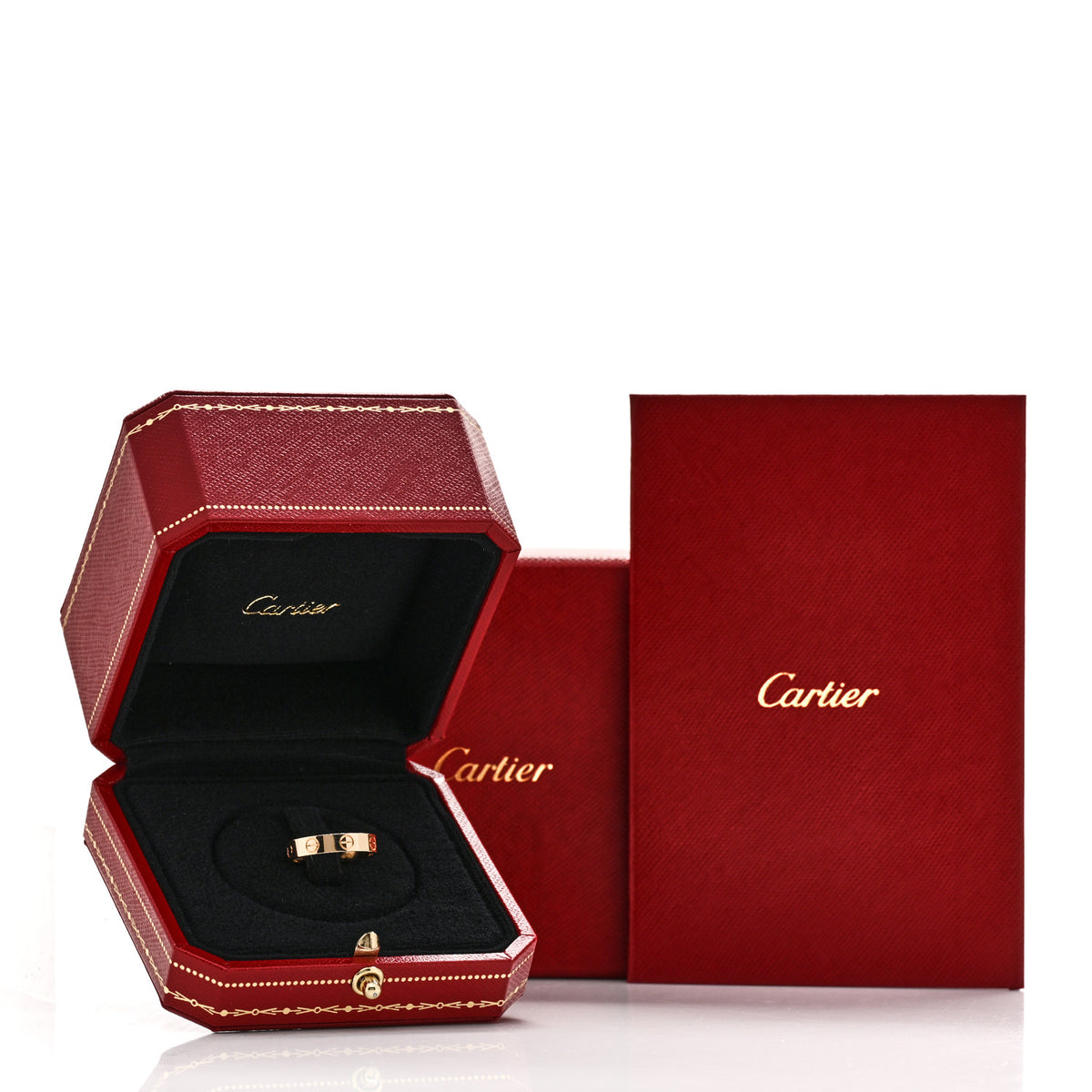 Cartier 18K Yellow Gold 3.5mm LOVE Wedding Band Ring 49 4.75 5 of 5